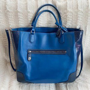 COACH 25053 Taylor Leather and Patent Leather Large Tote/Crossbody - EUC!